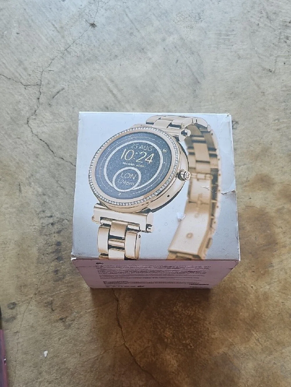 Michael Kors Gold Tone Smartwatch with Rose Gold Accents